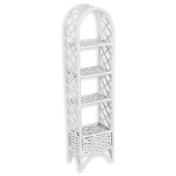 small metal shelf white 1:12