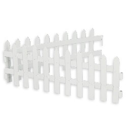 white metallic enclose set 4pc 1:12