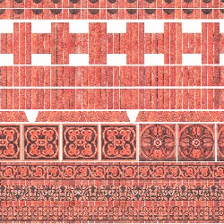 complement for bricks 34977 for dollhouses 1:12