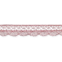 pink lace curtain miniature 1:12