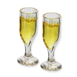 set of 2 glass of champagne miniature 1:12, Miniatures