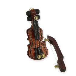 violin with bow 3.5cm miniature 1:12, Miniatures