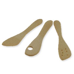 wooden spoon 3 pcs Miniature 1:12