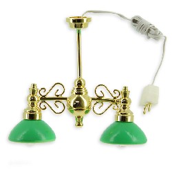 12v hanging lamp clip pool table miniature 1:12