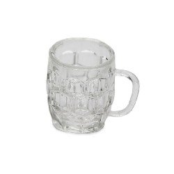 glass of beer empty miniature 1:12