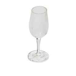 set of 4 glass of champagne empty miniature 1:12