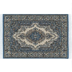 carpet blue miniature 1:12, Floor