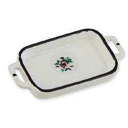 baking tray white miniature 1:12, Miniatures