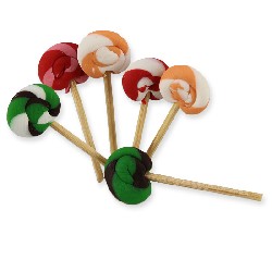 6 lollipops miniature 1:12