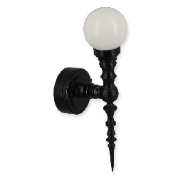 led wall sconce black miniature 1:12, Electricity and Lamps LED
