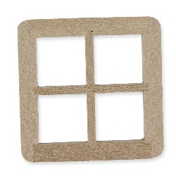 window 55x55mm unstained miniature 1:12