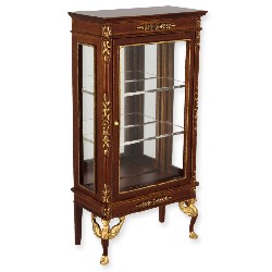 showcase walnut-gold miniature 1:12