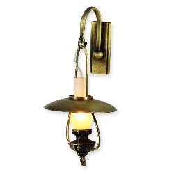 12v wall lamp oil antique miniature 1:12, Electricity and Lamps 12V