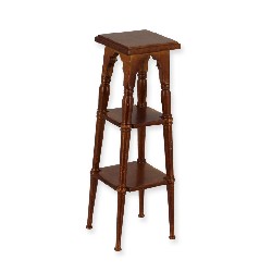 walnut high stool miniature 1:12, Collectable furniture (Trianon)