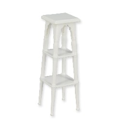 white high stool  Trianon collectible furniture 1:12