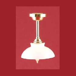 12v hanging lamp clip brass basin miniature 1:12, Electricity and Lamps 12V