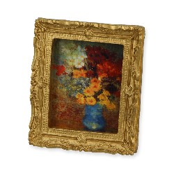painting with glass and canvas miniature 1:12
