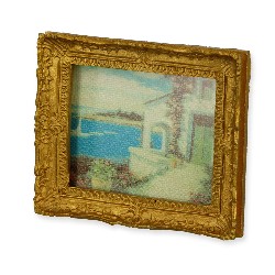 painting with glass and canvas miniature 1:12