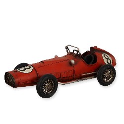 red racing car no. 8 miniature 1:12