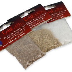 pack of 3 bags of white, beige and brown sand coarse grains miniature 1:12