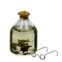glass storage jar (traces of glue) + glasses miniature 1:12