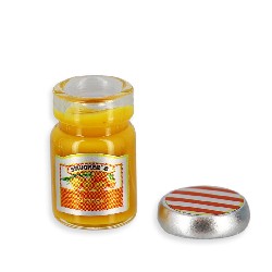 orange jam jar with lid miniature 1:12