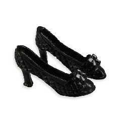 black heels, pair miniature 1:12, Miniatures