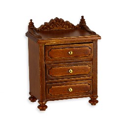 bedstand louis philippe walnut miniature 1:12 trianon, Collectable furniture (Trianon)
