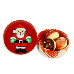 christmas donut box miniature 1:12