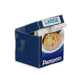 pampers box Miniature 1:12