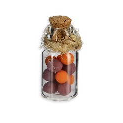 jar of preserved fruit, abricots and  plums Miniature 1:12