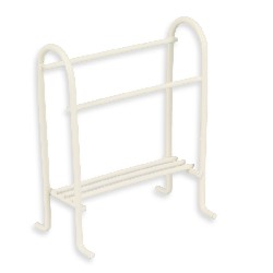 white towel stand Miniature 1:12