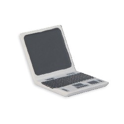 computer laptop white miniature 1:12, Miniatures