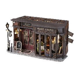 magic coffee - bookend for library - book nook