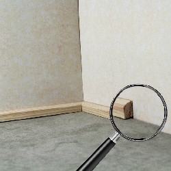 baseboard molding 10x6mm - lg.50cm for dollhouses 1:12