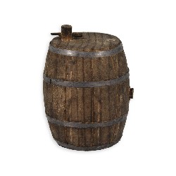 big barrel w/faucet Miniature 1:12