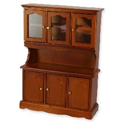 kitchen cupboard cherrywood 3 doors miniature 1:12, Furniture