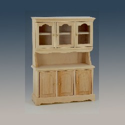 kitchen cupboard barewood 3 doors miniature 1:12, Furniture