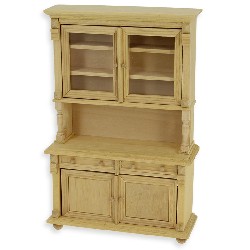 kitchen cupboard barewood 2 doors miniature 1:12, Furniture