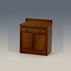 kitchen element walnut miniature 1:12