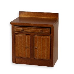 kitchen element walnut miniature furniture 1:12