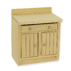 kitchen element bare wood miniature 1:12, Furniture