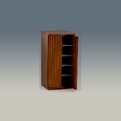 kitchen fridge walnut miniature 1:12, Furniture