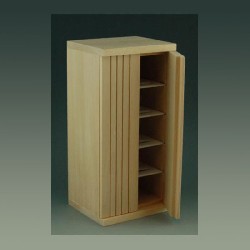 kitchen fridge bare wood miniature 1:12