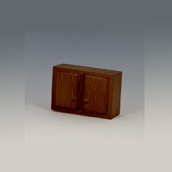 kitchen wall element walnut miniature 1:12