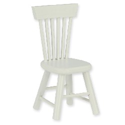 chair white miniature 1:12, Furniture