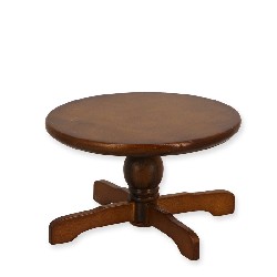 kitchen table dark walnut miniature 1:12