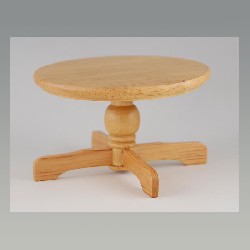 kitchen table bare wood miniature 1:12