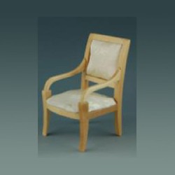 regency carver castors natural oak miniature 1:12