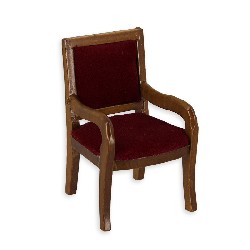 regency carver castors walnut miniature 1:12, Furniture
